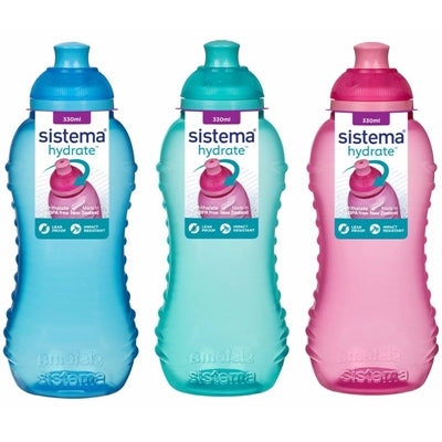 SISTEMA TWIST SPORTS BOTTLE 330ML ASSORTED