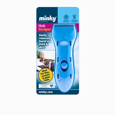 MINKY HOB & OVEN SCRAPER WITH 5 REPLACEMENT BLADES