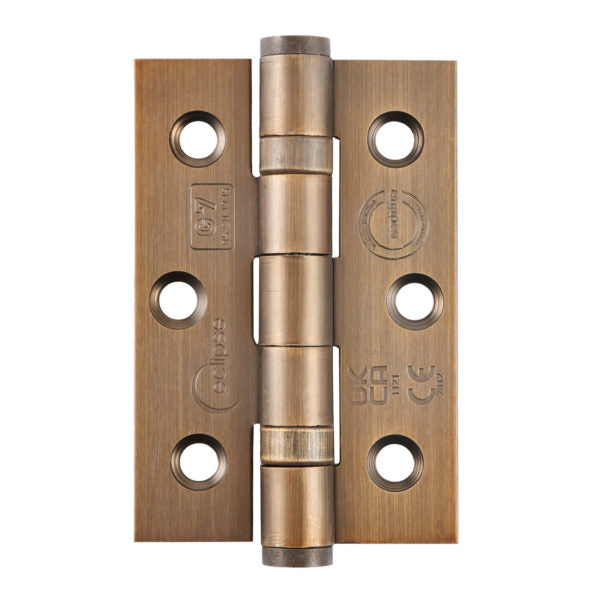 Grade 7 Ball Bearing Hinge Matt Antique Brass