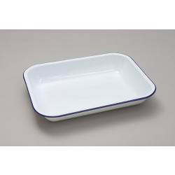 Falcon Enamel Bakepan - Traditional White 34cm x 28cm x 5cm