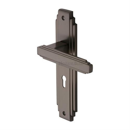 M.Marcus Astoria Door Handle on Plate(Lever Lock)