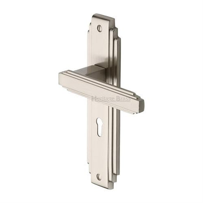 M.Marcus Astoria Door Handle on Plate(Lever Lock)