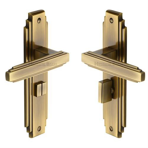 M.Marcus Astoria Door Handle on Plate(Bathroom Set)