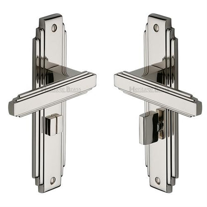 M.Marcus Astoria Door Handle on Plate(Bathroom Set)