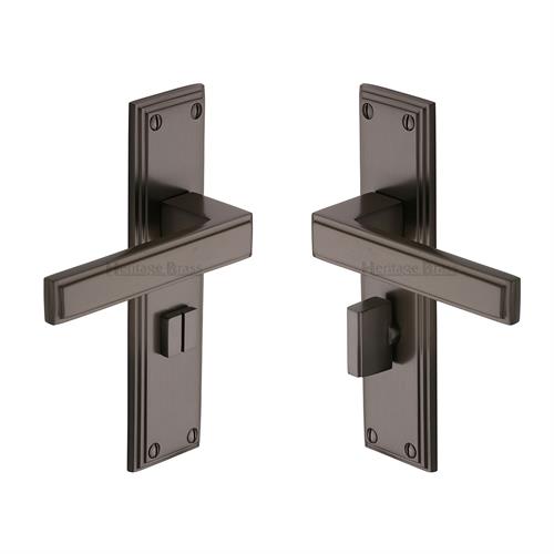 Atlantis Door Handle on Plate(Bathroom Set)