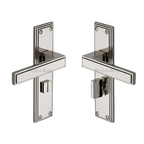 Atlantis Door Handle on Plate(Bathroom Set)