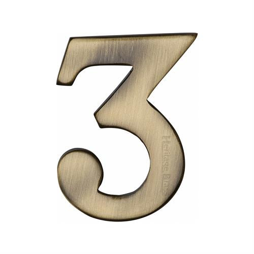 FRONT DOOR NUMBERS SELF ADHESIVE 51MM -C1568