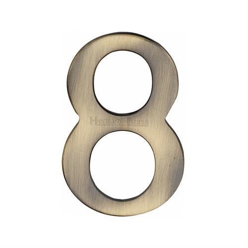 FRONT DOOR NUMBERS SELF ADHESIVE 51MM -C1568