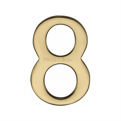 FRONT DOOR NUMBERS SELF ADHESIVE 51MM -C1568