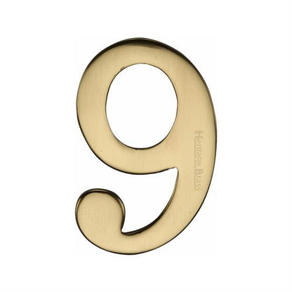 FRONT DOOR NUMBERS SELF ADHESIVE 51MM -C1568