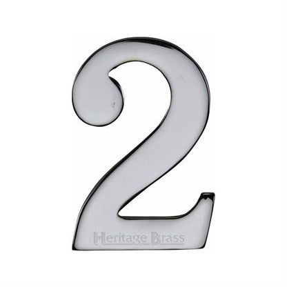 FRONT DOOR NUMBERS SELF ADHESIVE 51MM -C1568