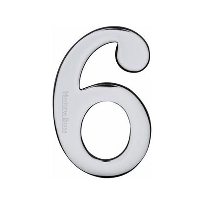 FRONT DOOR NUMBERS SELF ADHESIVE 51MM -C1568