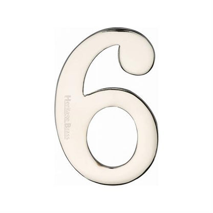 FRONT DOOR NUMBERS SELF ADHESIVE 51MM -C1568