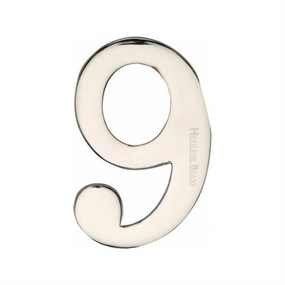 FRONT DOOR NUMBERS SELF ADHESIVE 51MM -C1568