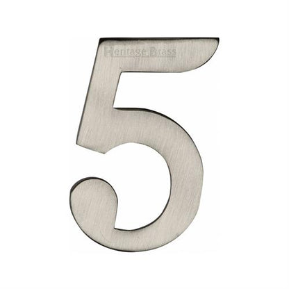 FRONT DOOR NUMBERS SELF ADHESIVE 51MM -C1568