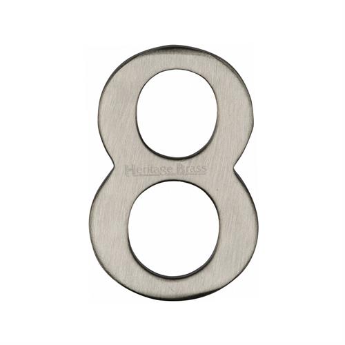 FRONT DOOR NUMBERS SELF ADHESIVE 51MM -C1568