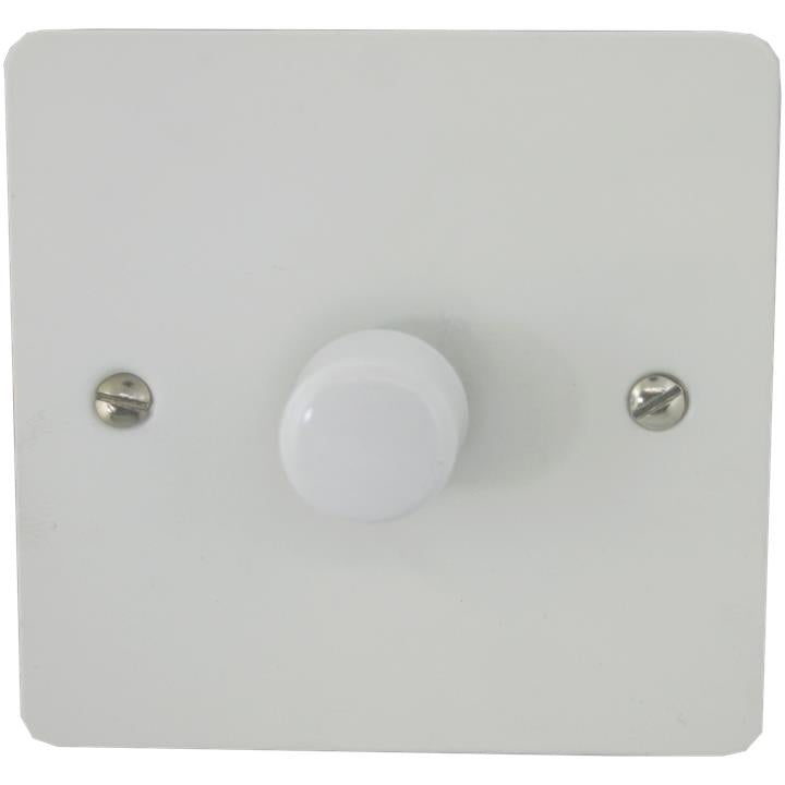 Flat White LED Dimmer (1 Gang/White Cap) - G+H FW521-W