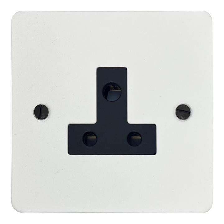 Flat White 5 Amp 3 Pin Socket - G+H FW59W