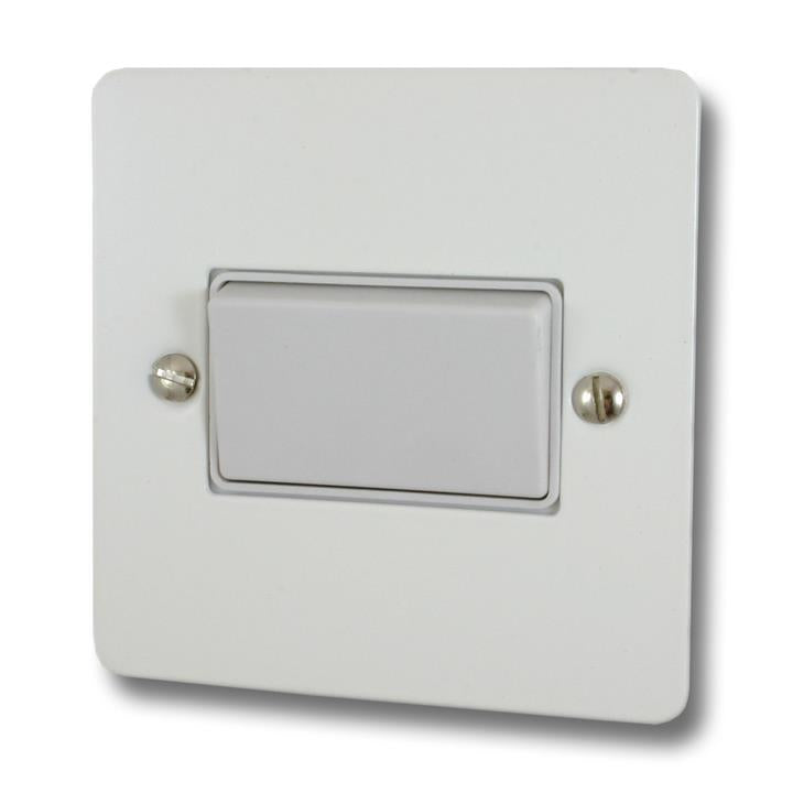 Flat White Fan Isolator Switch (White Switch) - G+H FW69W