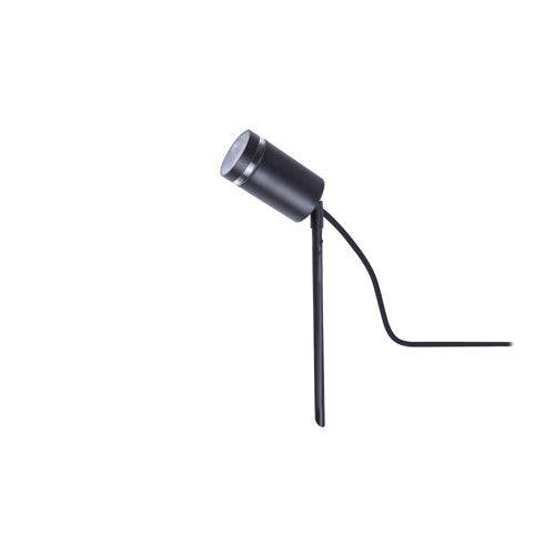 OUTDOOR STAINLESS STEEL SPIKE SPOTLIGHT IP65 1xGU10 BLACK INTEGRAL