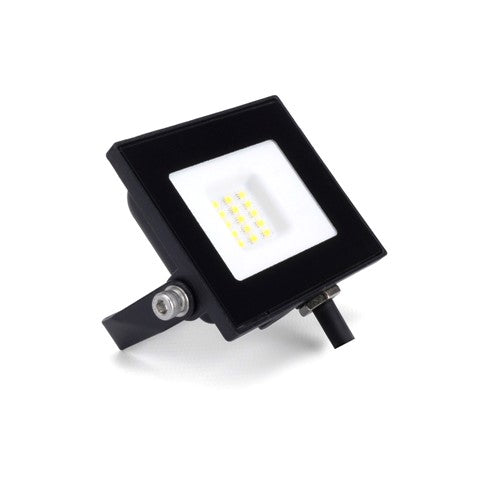 COMPACT SLIM FLOODLIGHT 10W 1000LM 4000K 120 BEAM 100LM/W IP65 IK08 INTEGRAL LED BLACK