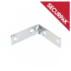 Securpak Zinc Plated Corner Brace 75mm Pack 2