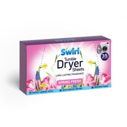 Swirl Tumble Dryer Sheets Spring Fresh