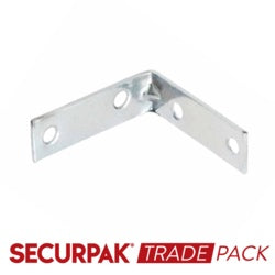 Securpak Trade Pack Corner Brace Zinc Plated 65mm 10 Pack