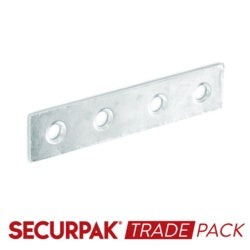 Securpak Trade Pack Mending Plate Zinc Plated 75mm 10 Pack