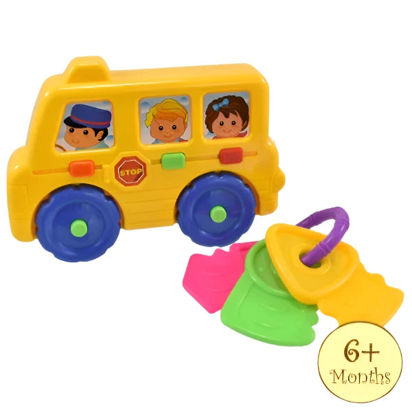 Let's Go School Bus and Keychain With lights and sounds