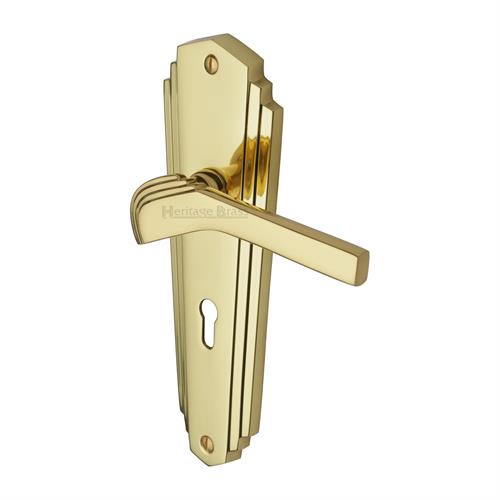 Waldorf Door Handle on Plate(Lever Lock)