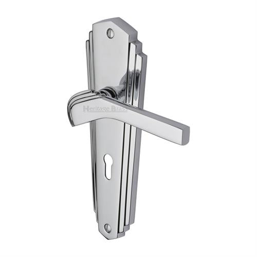 Waldorf Door Handle on Plate(Lever Lock)