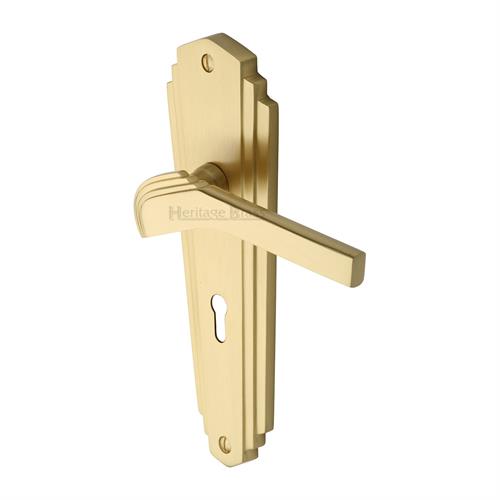 Waldorf Door Handle on Plate(Lever Lock)