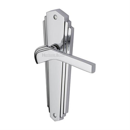 Waldorf Door Handle on Plate (Lever Latch)