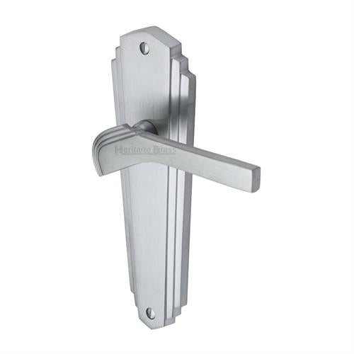 Waldorf Door Handle on Plate (Lever Latch)