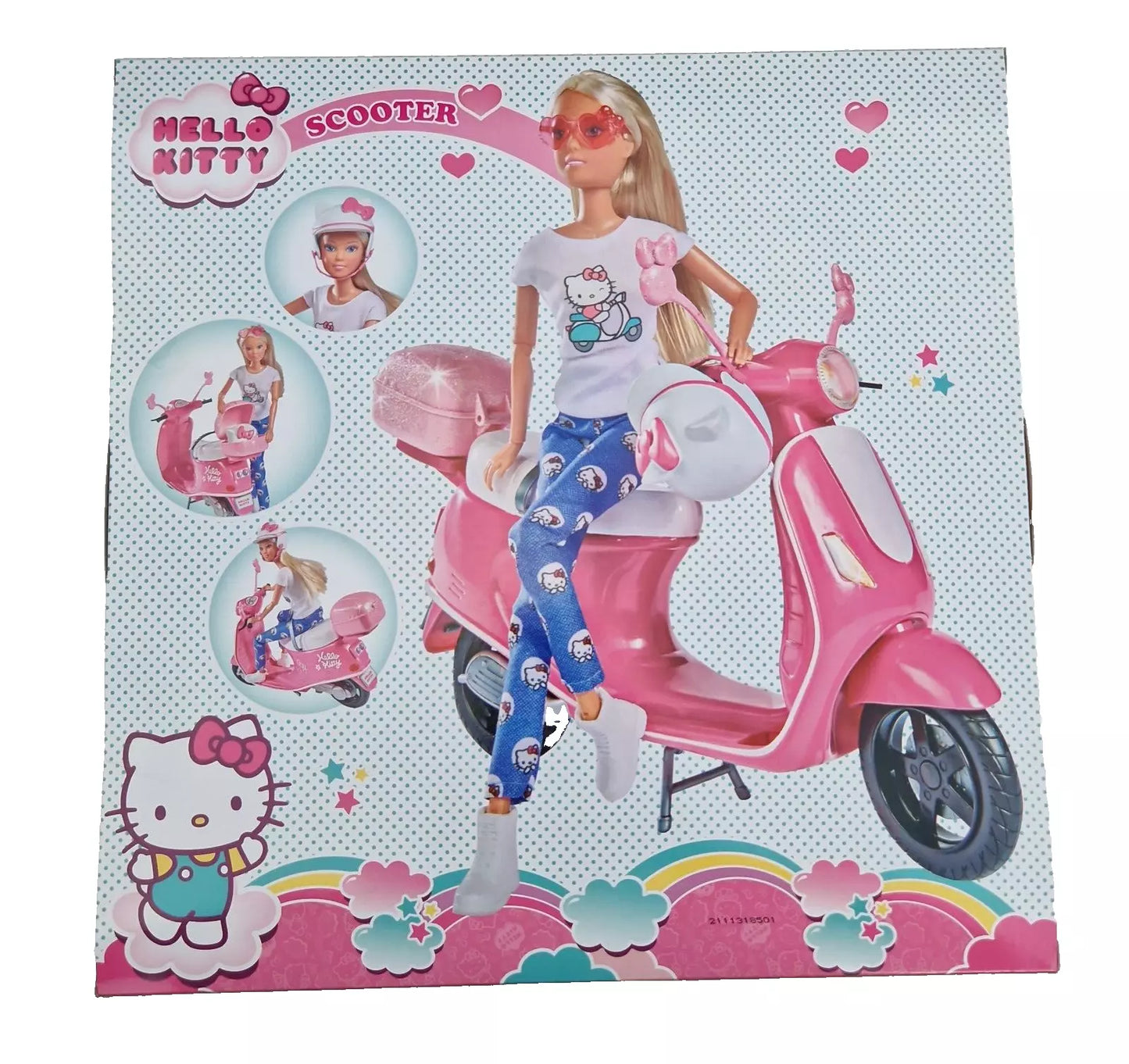 Simba 109283024 Hello Kitty Steffi Love Scooter With 29cm Doll